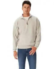 [R.M.Williams] Mulyungarie 1/4 Zip Sweatshirt in Grey Marle