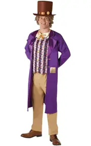 Willy Wonka Deluxe Costume for Adults - Charlie and the Chocolate Factory