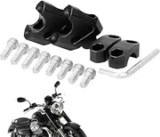 Handle Bar Risers | Aluminum Alloy 22mm Handlebar Clamp Risers - Motorcycle Handlebar Riser Motorbikes Bar Risers Motorcycle Accessories