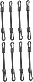 2sets Elastic Ratchet Tie Down Straps Retractable s Hooks for Camping Kayak Outdoor 4pcs*2