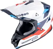 Scorpion VX-16 Evo Air Rod, motocross helmet , color: White/Red/Blue , size: S