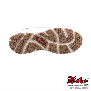 【米蘭鞋都】ZOBR 路豹 (女) 專利雙彈力 真皮 厚底 氣墊鞋 休閒鞋 透氣 止滑 台灣製 Q282 白色