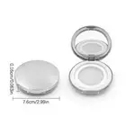 3g Thin With Mirror Portable Cosmetic Flour Plastic Box Empty Loose Flour Jar _t
