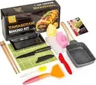 Tamagoyaki Pan Set, 12-In-1 Japanese Omelette Egg Pan with Spatula, Bamboo Mat