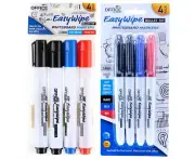 8PC Whiteboard Markers Bullet Tip 3 Colours Black Blue And Red For Home Office School