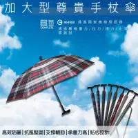 在飛比找momo購物網優惠-【SKY】加大傘面尊貴專利手杖傘 防曬 抗UV