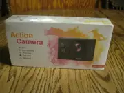 ACTION CAMERA 4K 30PFS Wi-Fi Loop Recording Waterproof 64GB Micro SD Card Sealed