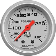Autometer 2-1/16" Oil Temperature, 140-280 ｡F, Mechanical, Ultra-Lite (4341)