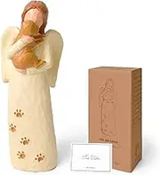 Dog Memorial Gifts, Angel Figurine Pet Loss Sympathy Remembrance Gift, Hand-Painted Statue Dog Lovers Gifts for Women Men