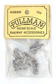 Vintage Pullman Workmen white metal figures HO OO scale model railway NOS #12
