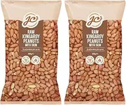 J.C.'S QUALITY FOODS Australian Raw Peanuts with Skin On (Pack of 2)