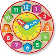 Melissa & Doug - Wooden Shape Sorting Clock