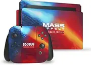 Official EA Bioware Mass Effect Logo Key Art Legendary Graphics Vinyl Sticker Gaming Skin Decal Cover Compatible with Nintendo Switch Console & Dock & Joy-Con Controller Bundle