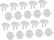 ibasenice 20pcs Proof Outlet Protector Power Safety Surge Outlet Covers Extender Covers for Electrical Outlets Protector Cord Locks Abs White