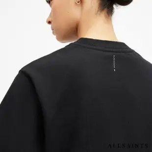 【ALLSAINTS】LOTTIE 純棉寬鬆短版短袖T恤-黑 W132JA(舒適版型)