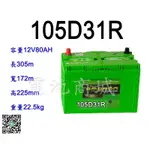 《電池商城》全新 愛馬龍 AMARON 105D31R 銀合金汽車電池(95D31R加強)