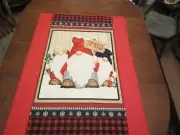 Quilted Gnomies Wall hanging , or throw, handcrafted