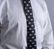 Buffalo Black And White Neck Tie