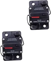 OSALADI Pcs Marine and Car Use Reset Circuit Breaker Inline Fuse Inverter for Rv Sound Amplifier High Sensitivity Protection