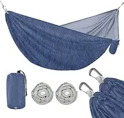Navy Blue Solid Color 330lb Capacity Hammocks for Camping with Portabl Carry Bag Rope Hammock for Outside Camping Essentials sillas para acampar