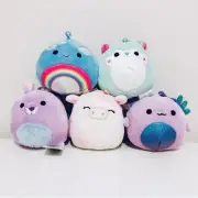 Squishmallows Bundle Clips 3.5" Caedyn Vera Kiki Serene Monica KellyToy BNWT