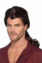 Smiffys 49004 Marauder Pirate Wig, Mens, Brown, One Size