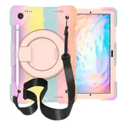 Tab A 8 X200/X205 Samsung Tablet Case with 360��Swivel Stand-Colorful Rose Gold