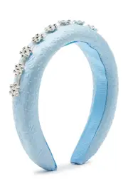 Self-portrait Kids Crystal-embellished Floral Headband - Blue Light - One ONE