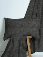 M Home French Linen Fitted Sheet Grey Marle