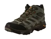 Merrell mens Moab 2 Mid Waterproof Wide 8 Walnut