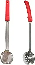 NOLITOY 2pcs Food Portion Control Spoon Kitchen Sauce Ladle for Pizza Sauce Serving Ladles for Spreading Stirring and Scooping Stainless Steel Design