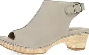 [Dansko] Lizzy Peep-Toe Booties for Women - Linings from Recycled Materials and Leather for Breathability- Lightweight Rubber Outsole for Long-Lasting Wear