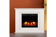 Devanti Electric Fireplace Fire Heater 2000W White