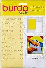 Burda 1300 Tracing Carbon Paper, White/Yellow