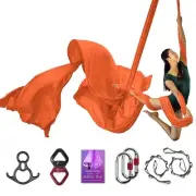 Aerial Silks Deluxe Equipment Set for Aerial Yoga, Aerial Yoga Hammock, Aeria...