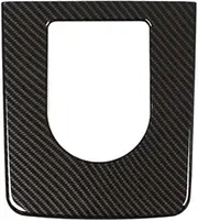 TRYOBE Car Center Panel Trim,Fit For Jaguar, F-Pace X761 XE X760 XF X260 Console Gear Shift Frame Cover Accessories ABS Carbon Fiber Vehicle Gear Shift Panel Sticker