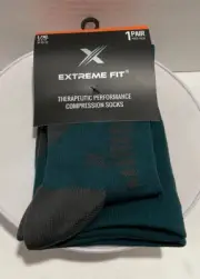 Extreme Fit Therapeutic Performance Compression Socks Emerald Green L/XL Unisex
