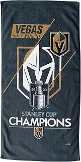Northwest NHL Vegas Golden Knights 2023 NHL Stanley Cup Champions Beach Towel, 30" x 60", Trick Play