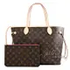 Juliet茱麗葉精品 Louis Vuitton LV M41178 NEVERFULL MM 經典花紋子母束口購物包.牡丹紅 現金價$58,000