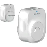 Sansai STV-3007 Outbound USB Travel Adapter - NZ / AU to Japan Plug with 2x