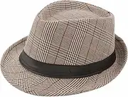 [HAMKVBPR] Men's Jazz Hat Summer Casual Jazz Hat Outdoor Sun Protection and Sunshade Hat Mens Panama Hat