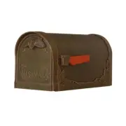 Post-Mount Floral Mailbox 20" Non-Locking, Aluminum Powder Coated in Copper