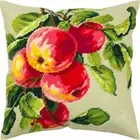 Tapestry Pillow Cover DIY kit Apples Needlepoint kit Printed canvas