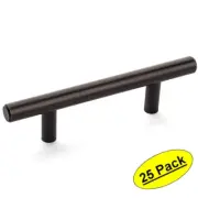 *25 Pack* Cosmas Cabinet Hardware Oil Rubbed Bronze Euro Bar Pull #305-030ORB
