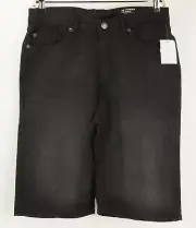 New Buffalo David Bitton Parker Boys 18 Slim Fit Black Stretch Denim Jean Shorts