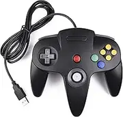 miadore Retro 64-Bit Controller USB Gamepad N64 PC Controller Joypad Joystick for Windows Mac PC Raspberry Pi Black