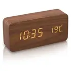 IRIS OHYAMA Alarm Clock Digital Temperature/Date Display Table Clock Equipped wi