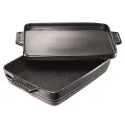 STONE Non-Stick Lasagne Dish with Platter Lid Size 40cm by Baccarat