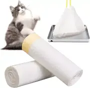 Drawstring Litter Box Liners 37"X18”, Cat Litter Bags Fit for Pet Safe Scoopfree