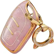 ontto Tie-dye TPU Car Key Fob Cover Case fit for Roewe RX5 I6 I5 RX8 RX3 ERX5 MG ZS EV MG6 EZS HS EHS Marvel X R Electric 2021 202 Smart Key Holder Shell Bag Keyring Keychain Key Accessories Pink A